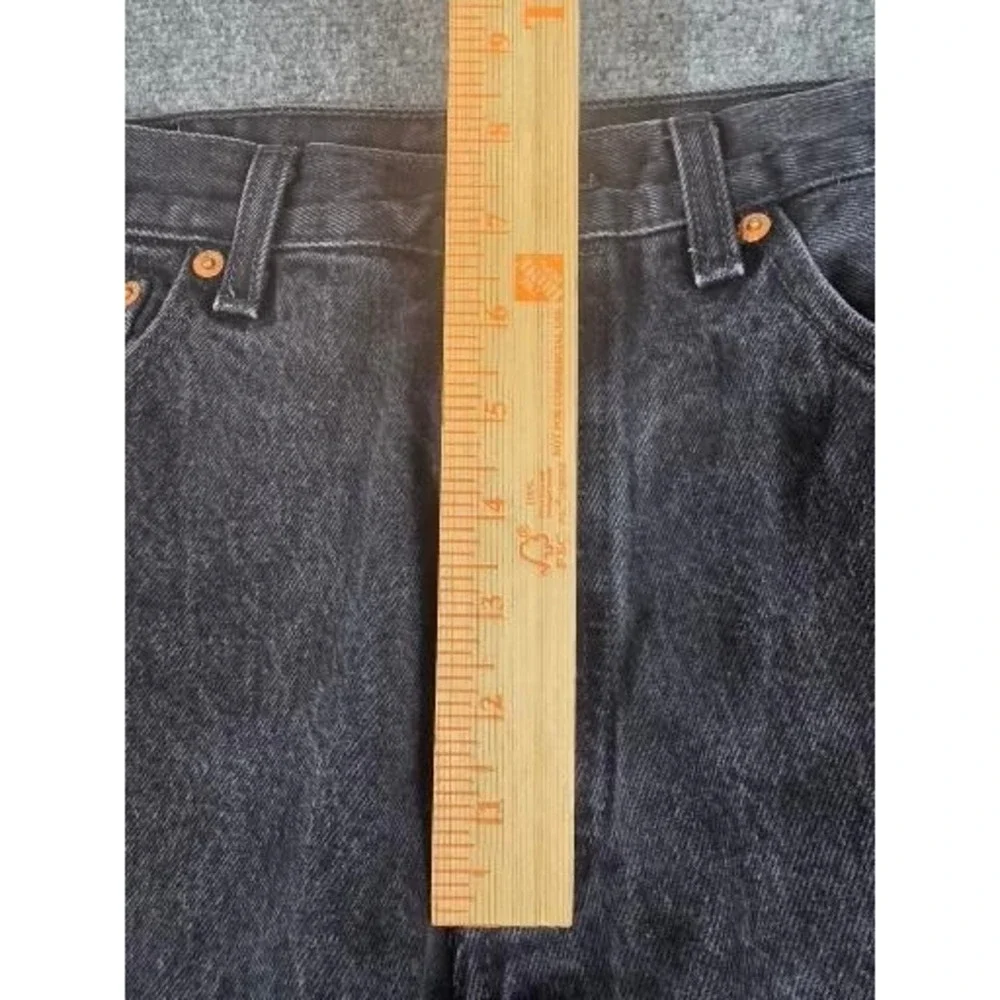Levis 501 Original Fit Mens Faded Black Straight Leg Button Fly Jeans W33 L30